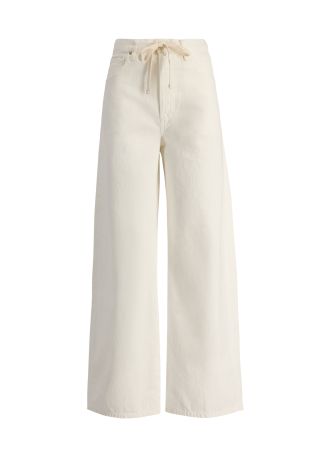 Brynn off-white wide-leg jeans