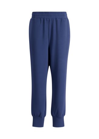 The slim cuff blue stretch-jersey sweatpants