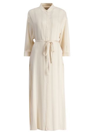 Maira beige textured silk-blend maxi dress
