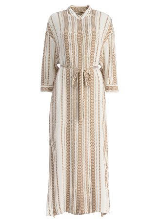 Maira textured silk-blend maxi dress