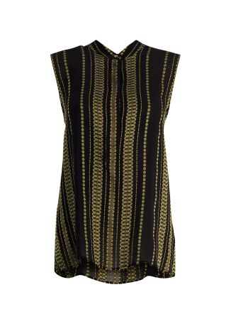 Hera textured silk-blend top