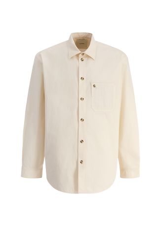 Saturnio beige cotton shirt