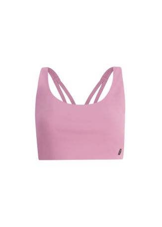Studio purple logo stretch-jersey bra top