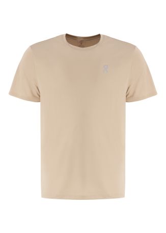 Core-t beige logo-print stretch-jersey t-shirt