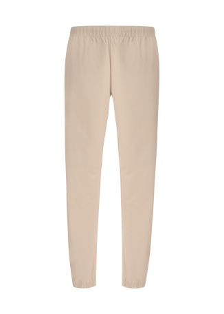 Focus beige logo-print trousers