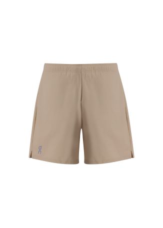 Core beige logo-print shorts