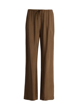 Brown wide-leg trousers