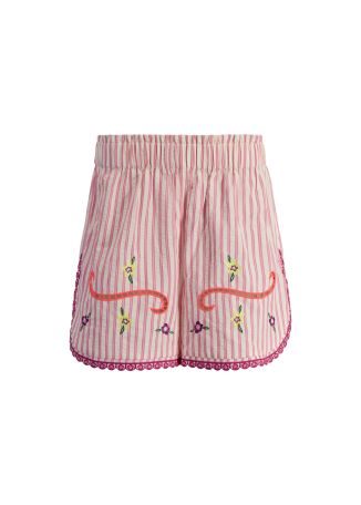 Pequi striped cotton-blend shorts
