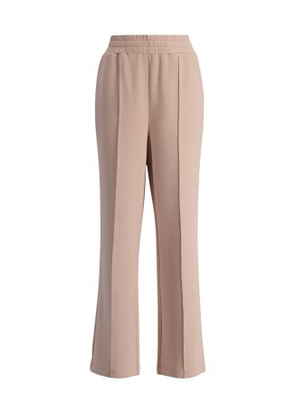 The wide leg pink stretch-jersey trousers