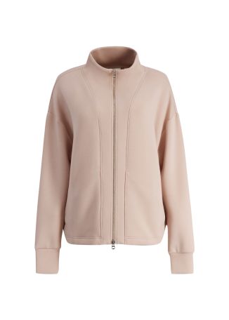 Arlene pink panelled stretch-jersey sweatshirt