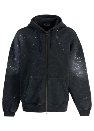 Hooded cotton jacket