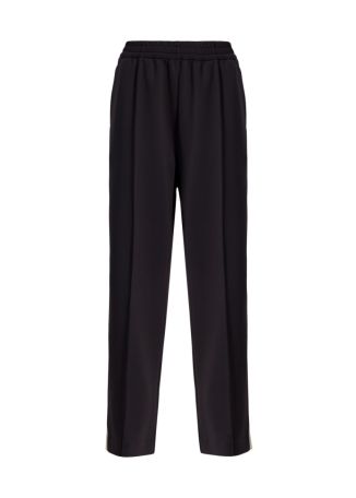 Man down navy panelled track pants